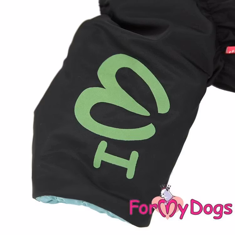 Vinteroverall "Green Butterflies Pattern" Tik "For My Dogs"