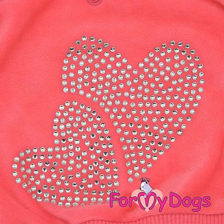 Mysdress pyjamas overall "Rosa Strass" UNISEX "For My Dogs"