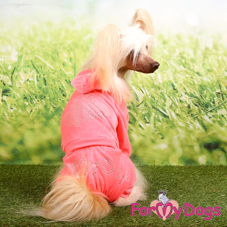 Mysdress pyjamas overall "Rosa Strass" UNISEX "For My Dogs"