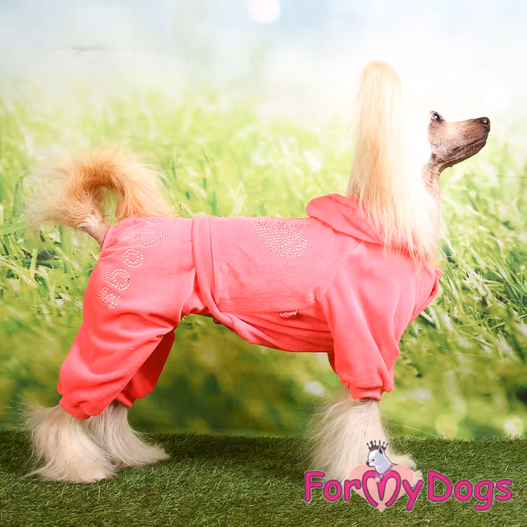 Mysdress pyjamas overall "Rosa Strass" UNISEX "For My Dogs"