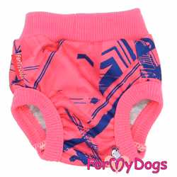 Tikskydd "Rosa melerade" För tik "For My Dogs"