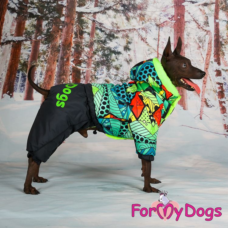 Varm Vinteroverall "Multi mönster" Hane "For My Dogs"