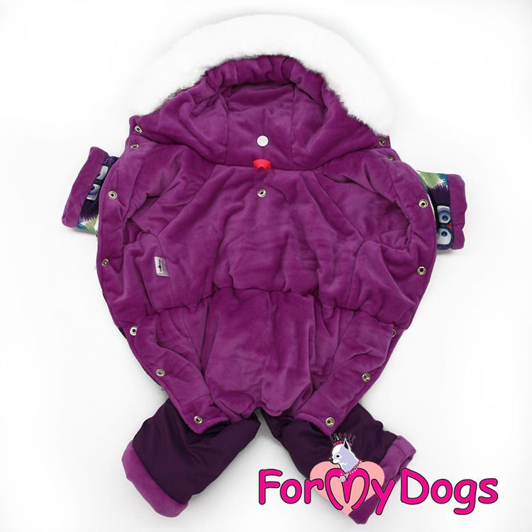 Varm Vinteroverall "Söta Monster" Tik "For My Dogs"