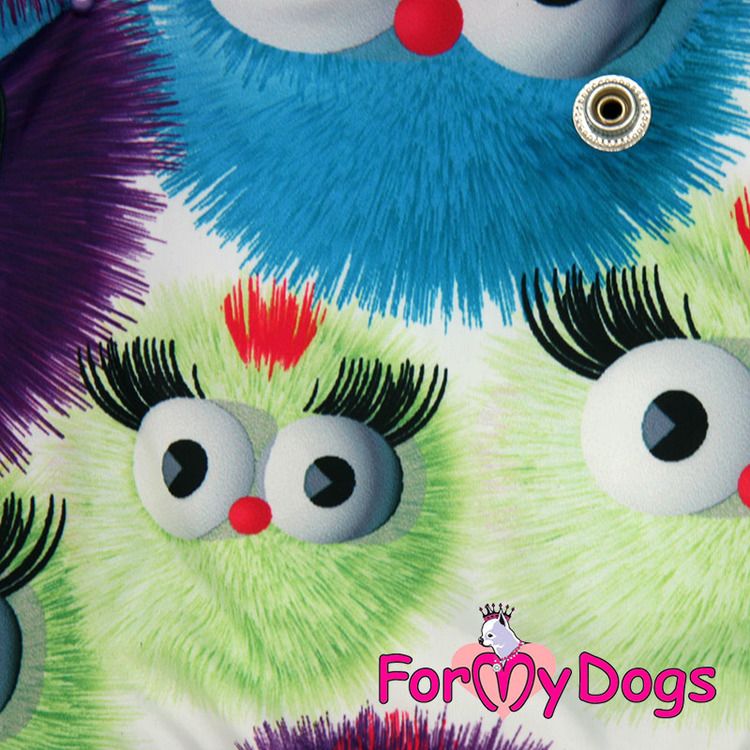 Varm Vinteroverall "Söta Monster" Tik "For My Dogs"
