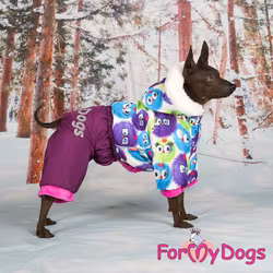 Varm Vinteroverall "Söta Monster" Tik "For My Dogs"
