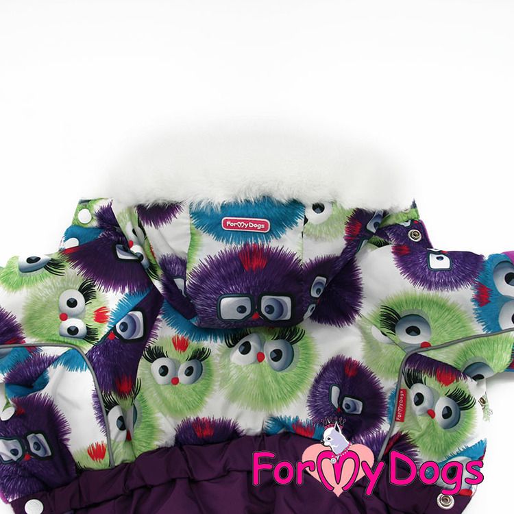 Varm Vinteroverall "Söta Monster" Tik "For My Dogs"