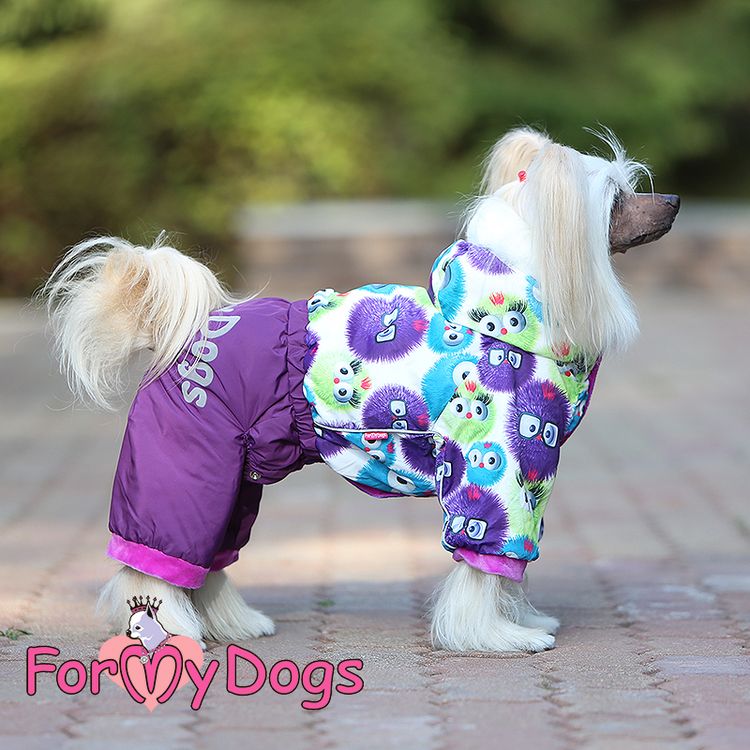 Varm Vinteroverall "Söta Monster" Tik "For My Dogs"
