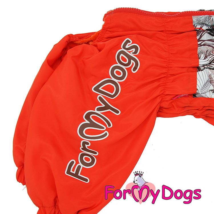 Varm Vinteroverall "Röd fågel" Tik " For My Dogs"