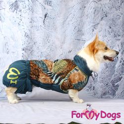 Vinteroverall "Blå wild pattern" Hane "For My Dogs"