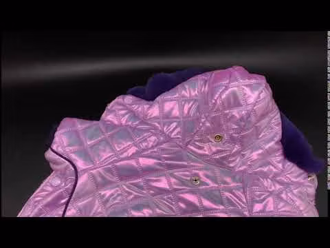 Varm Vinteroverall "Lila Metallic" Tik "For My Dogs"