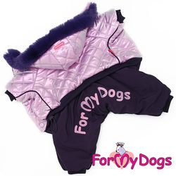 Varm Vinteroverall "Lila Metallic" Tik "For My Dogs"