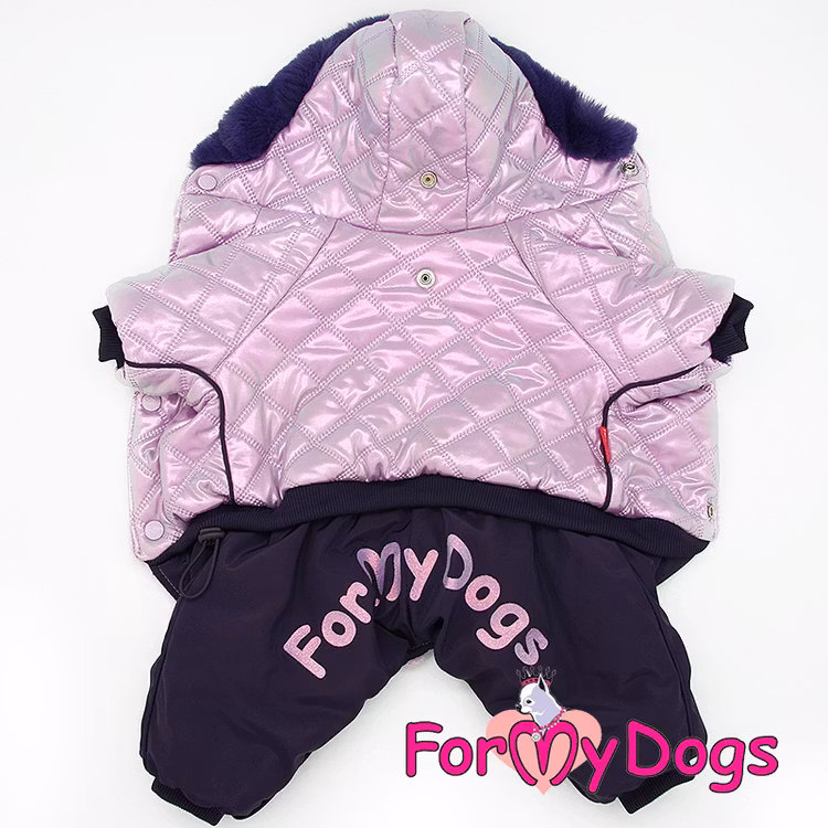 Varm Vinteroverall "Lila Metallic" Tik "For My Dogs"