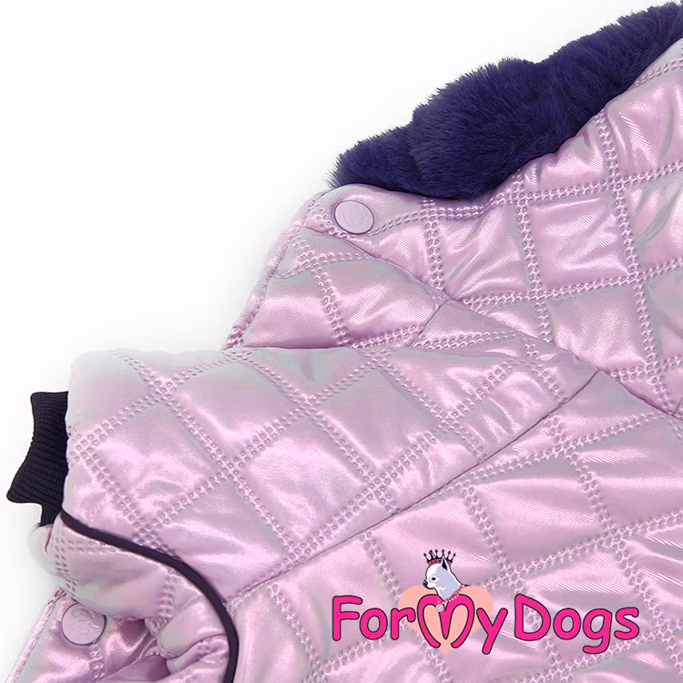 Varm Vinteroverall "Lila Metallic" Tik "For My Dogs"