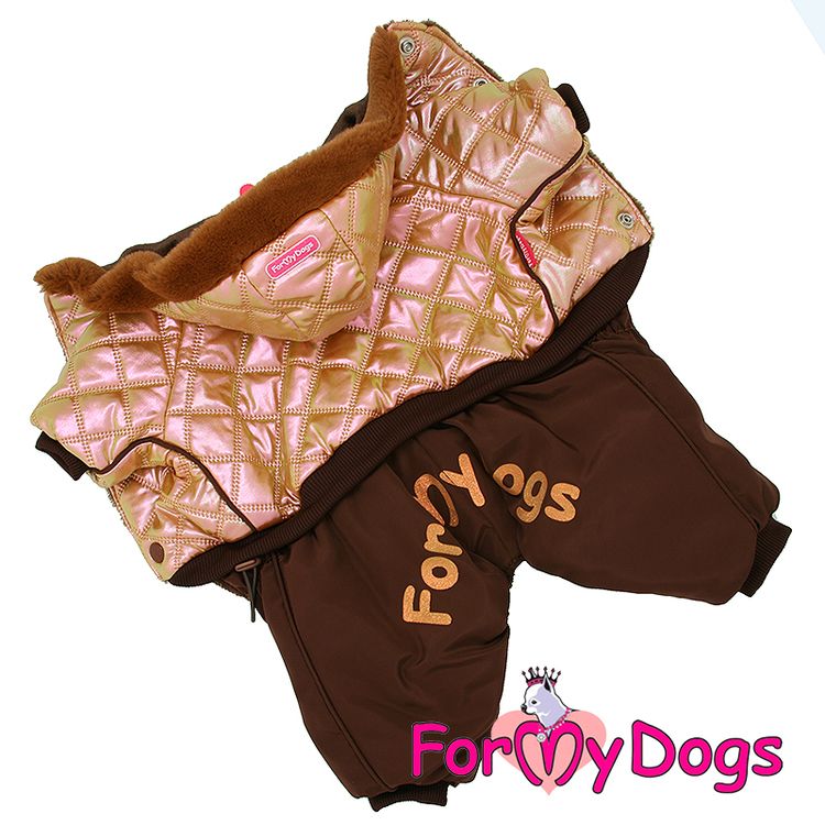 Varm Vinteroverall "Brun Metallic" Hane "For My Dogs"