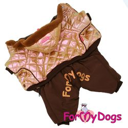 Varm Vinteroverall "Brun Metallic" Hane "For My Dogs"