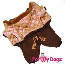 Varm Vinteroverall "Brun Metallic" Hane "For My Dogs"