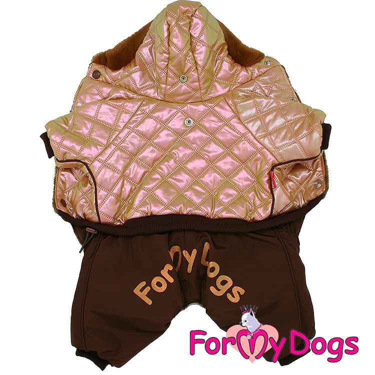 Varm Vinteroverall "Brun Metallic" Hane "For My Dogs"