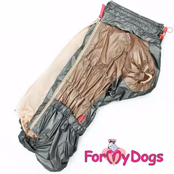 Varm Vinteroverall "Beige/Grå" Tik " For My Dogs"