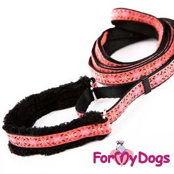 Collar & Leash, Halsband & Koppel i ett "Rosa" Unisex "For My Dogs"