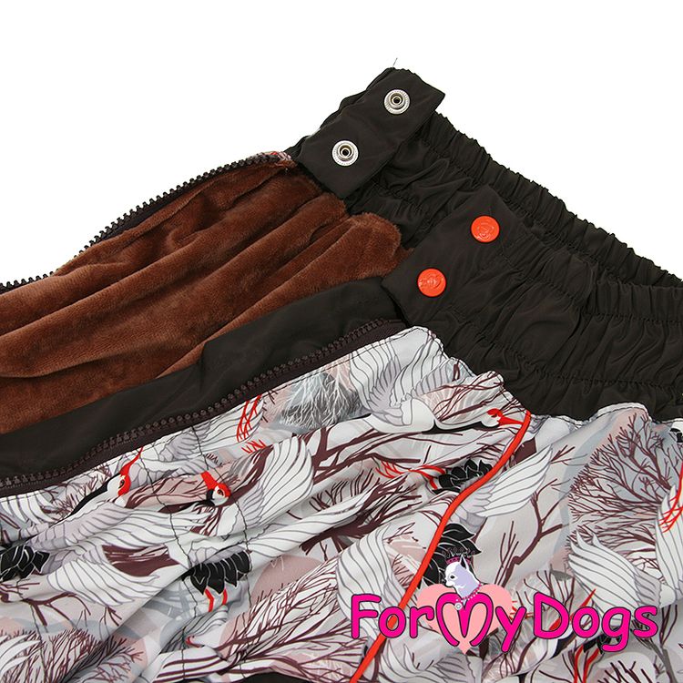 Varm Vinteroverall "Brun Fågel" Hane " For My Dogs"