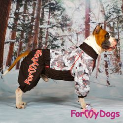 Varm Vinteroverall "Brun Fågel" Hane " For My Dogs"