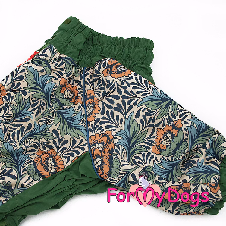 Varm Vinteroverall "Grön Jungel" Hane " For My Dogs"
