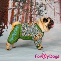 Varm Vinteroverall "Grön Jungel" Hane " For My Dogs"