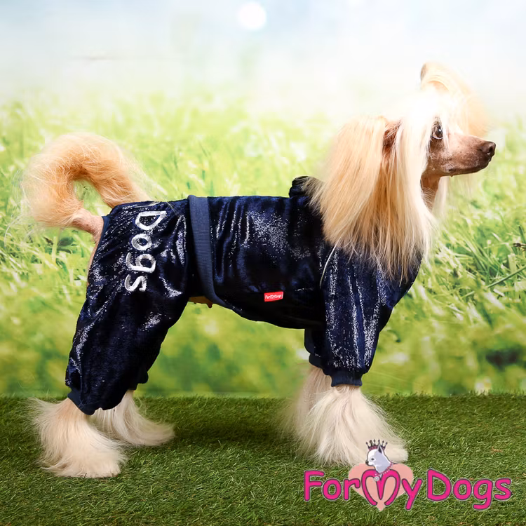 Mysdress pyjamas overall "Indigoglans" UNISEX "For My Dogs"