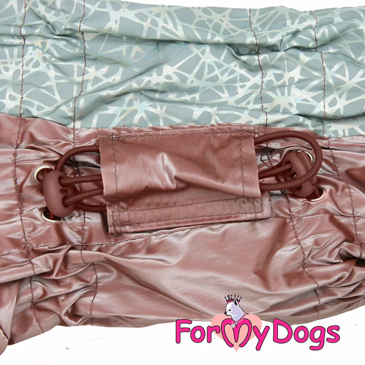 Varm Vinteroverall "Rosa Abstrakt" Tik " For My Dogs" ej i lager