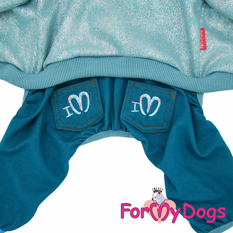 Suit Mysdress Pyjamas overall "Flashigt" Unisex "For My Dogs"