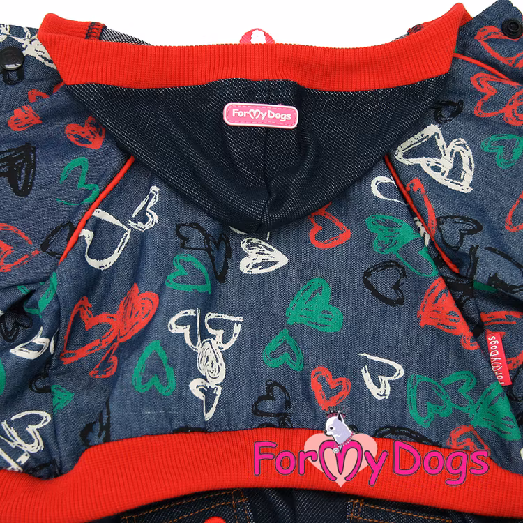Suit Mysdress Pyjamas overall "Hjärta" Unisex "For My Dogs"