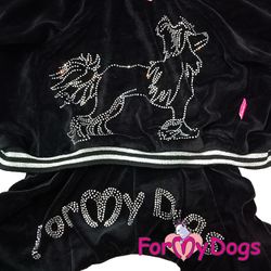 Suit Mysdress Pyjamas overall "Sparkling Chinese Crested Dog" Unisex "For My Dogs"