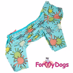 Duster tunn skyddsoverall "Turkos" Hane "For My Dogs"