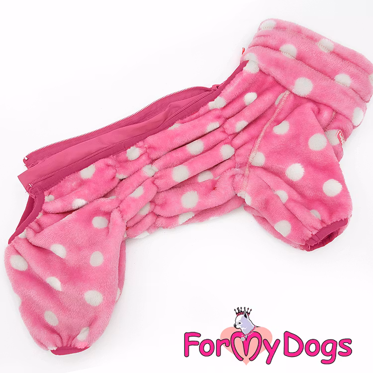 Varm pyjamas overall "Rosa Prick" Tik "For My Dogs"