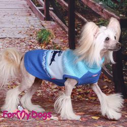 Stickad Tröja "Blue Reindeer" unisex "For My Dogs"