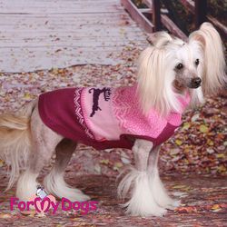 Stickad Tröja "Pink Reindeer" unisex "For My Dogs"
