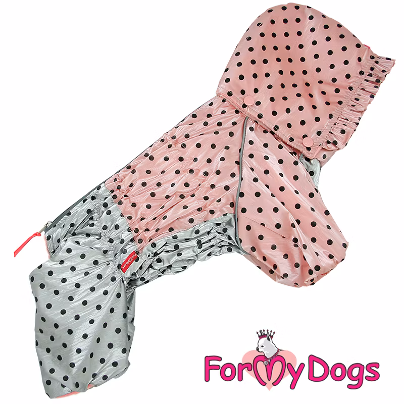 Varm Vinteroverall "Pink Polkadot" Tik "For My Dogs"