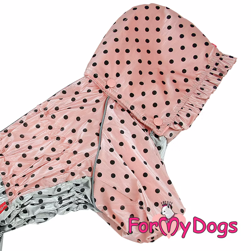 Varm Vinteroverall "Pink Polkadot" Tik "For My Dogs"