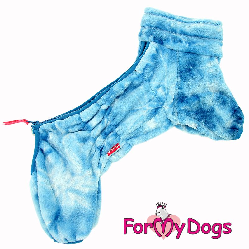 Varm Plysh/Fleece Overall "Blue Cloudy" hane "For My Dogs"
