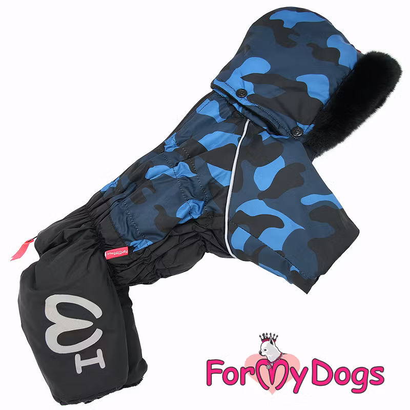 Varm Vinteroverall "Indigo Khaki" Hane "For My Dogs"