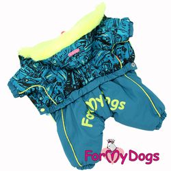 Varm Vinteroverall "Aqua" Hane "For My Dogs"