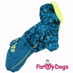 Varm Vinteroverall "Aqua" Hane "For My Dogs"