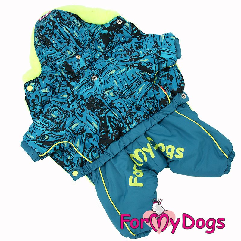 Varm Vinteroverall "Aqua" Hane "For My Dogs"