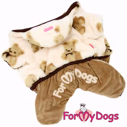 Varm Vinteroverall "Teddybear" Tik "For My Dogs"