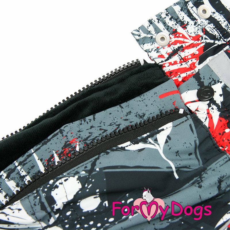 Varm Vinteroverall "Black N Red" Tik" For My Dogs"