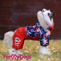 Varm Vinteroverall "Bright Red" Tik "For My Dogs"