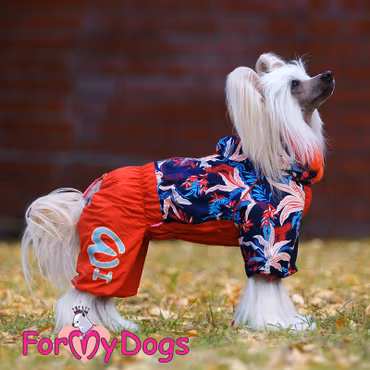 Varm Vinteroverall "Bright Red" Tik "For My Dogs"