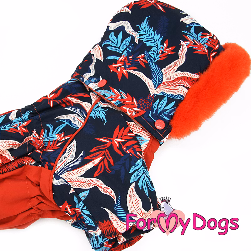 Varm Vinteroverall "Bright Red" Tik "For My Dogs"