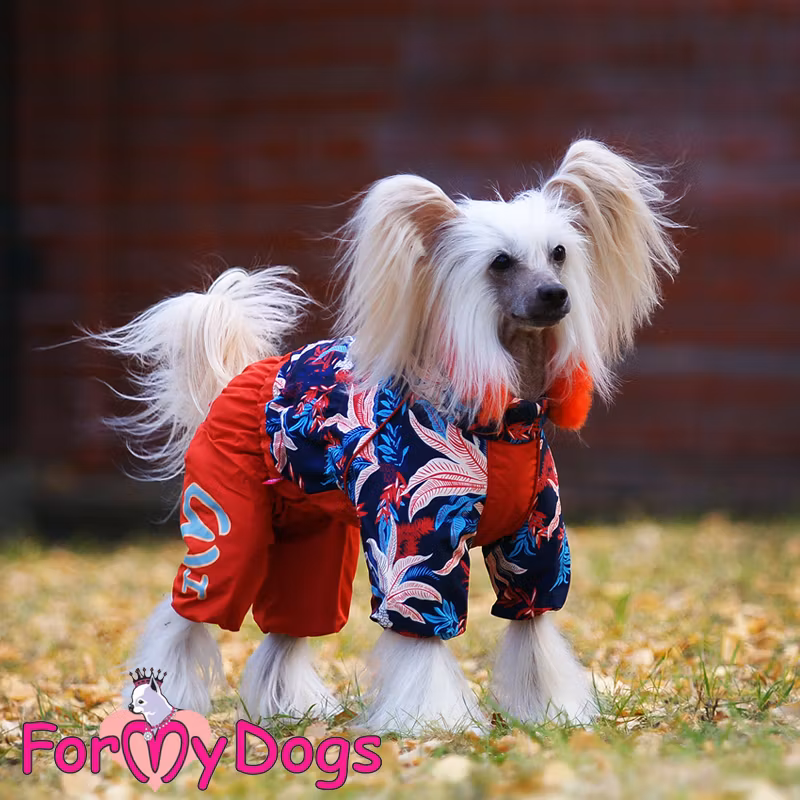 Varm Vinteroverall "Bright Red" Tik "For My Dogs"