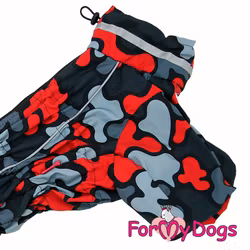 Regnoverall "Red Camo" Hane "For My Dogs"